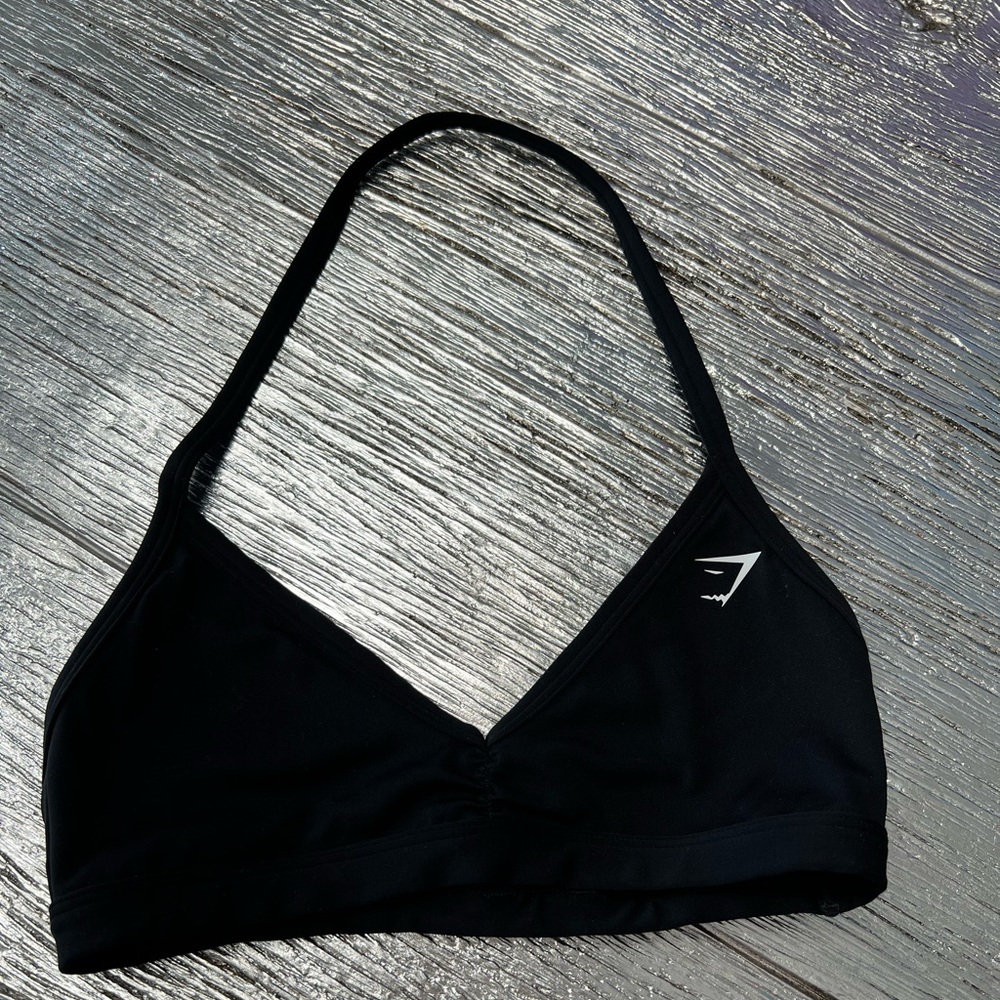 Gymshark, Minimal Sports Bra, Size X-Small, Black